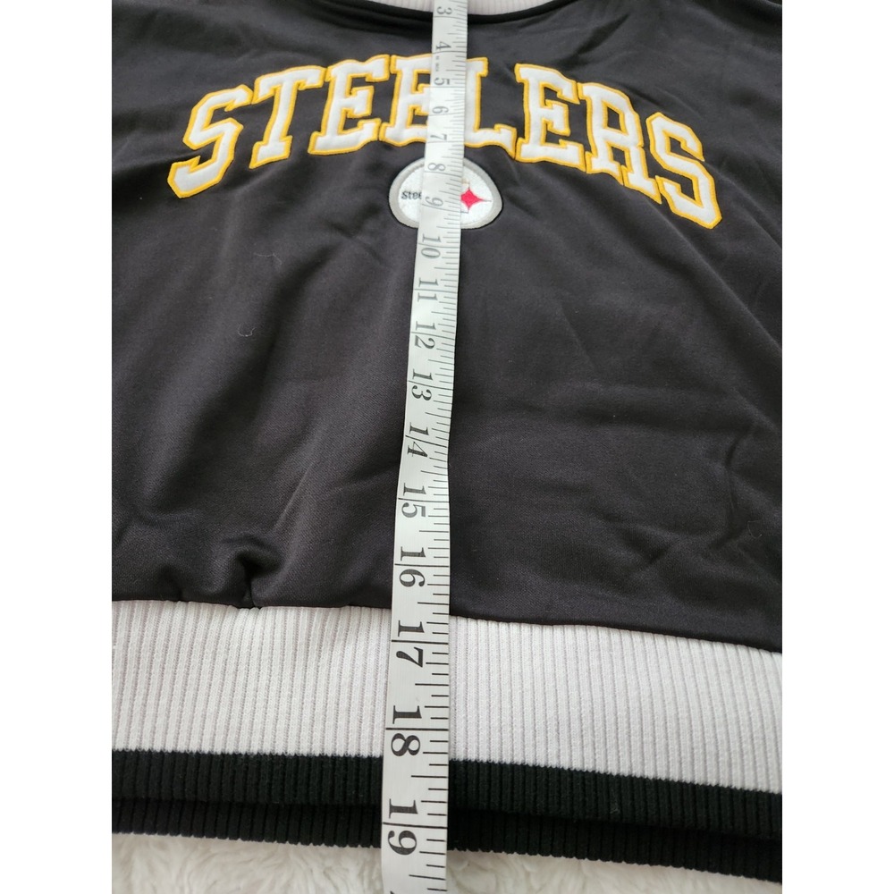 NFL Pittsburgh Steelers Hoodie Womens Large Black Gold Sleepwear Long Sleeve... - Picture 7 of 7